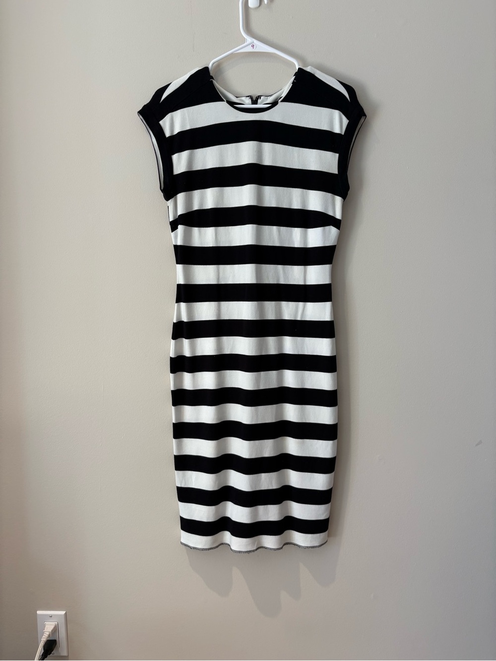 Banana Republic Black & White Striped Dress
